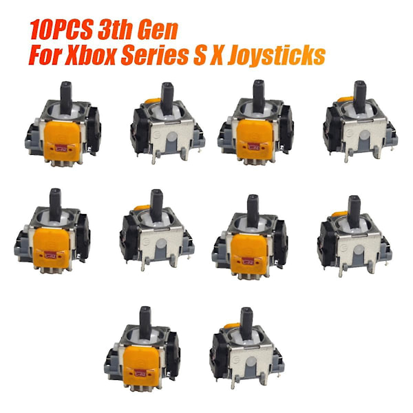10 st 3:e generationens /x-joysticks Hall elektromagnetisk hög precision