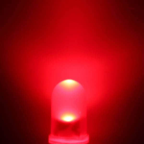 40 stk. 5 mm Røde LED Diode Lamper Farvede Linser Diffuse Runde 1.9-2.1V 20mA 0.02W Belysningslampe Elektroniske Komponenter Lysdiode