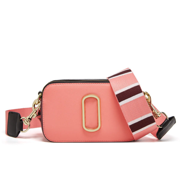 Damhandväska M Bred Axelrem Mode Colorblock Kameraväska Rosa Pink