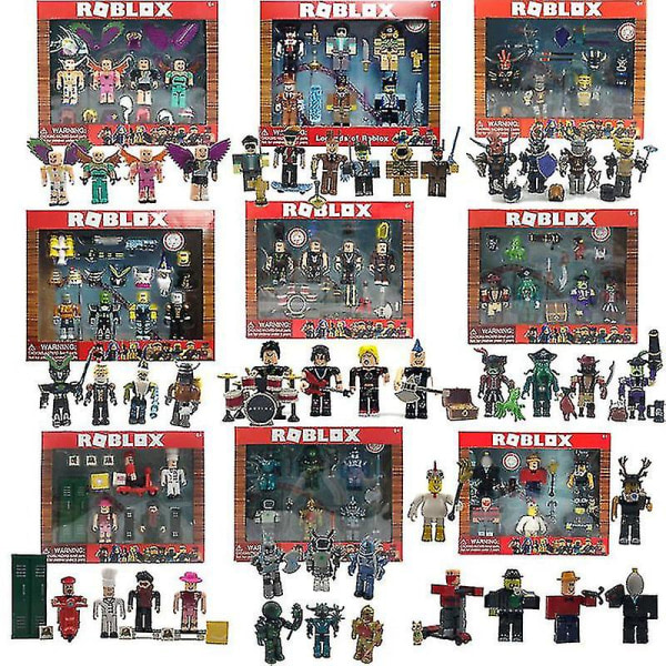 Roblox-figurer leksaker 7-8 cm PVC actionfigur barn samling [HK] 4 flerfärgade 4