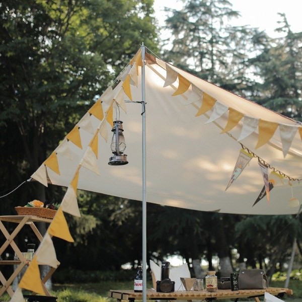 Utomhus campingutrustning camping tält atmosfär dekoration scen layout läger flagga canvas vimpel (1 set (22st))