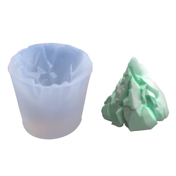 3D Snøfjell Silikonform Tilpasset Lysform DIY Festiv