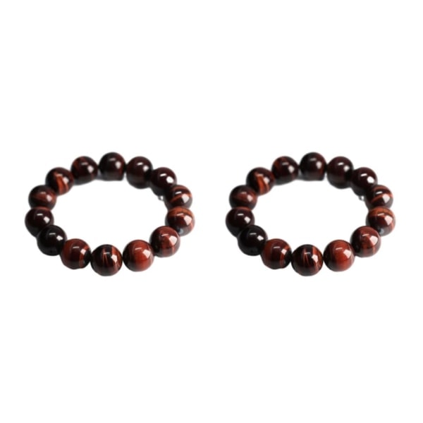 1/2/3/5 Natursteinperler - Lett å Bruke Tigerøye Armbånd Rød Tigerøye 14MM 2STK Red Tiger Eye14MM 2PCS