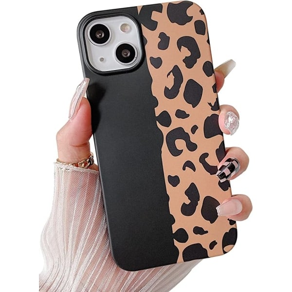 Kompatibel med iPhone 13 Deksel Søt, Leopard Beskyttelsesdeksel