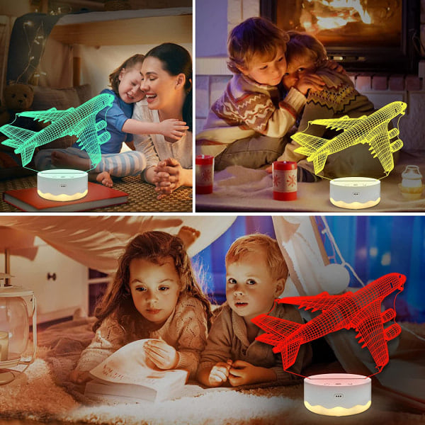Flygplanspresenter, Flygplan 3D Nattlampa, 3D Illusion Lampa wi