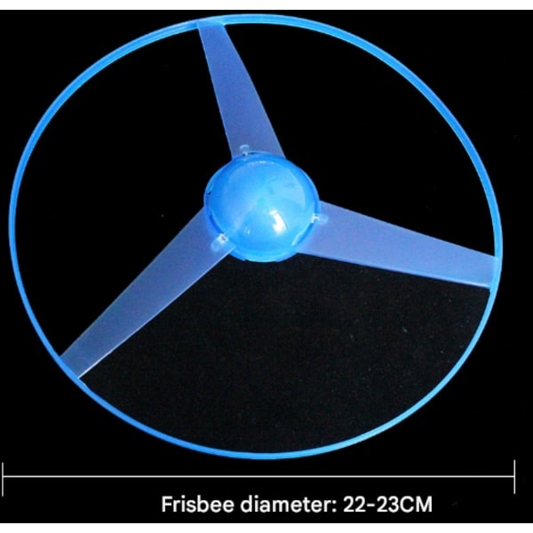 1-pack LED-belyst Frisbee Propeller Leksak Dragsko UFO Gyro Leksak för Barn och Vuxna (Med Eget Batteri) Fem Lampor Five Lamps