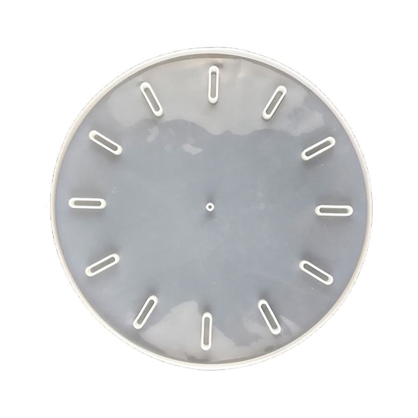 DIY Klocka Resin Formar Rund/ Fyrkantig Silikonform Handgjord DIY E