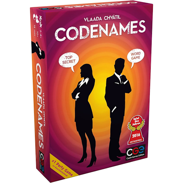 Czech Games Edition | Codenames | Selskabsspil | Alder 10+ | 2-8 Spillere | 15 Minutters Spilletid