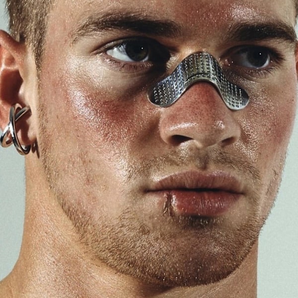 Trendigt nässmycke för Band-aid näsklämma dekoration tonåringar punk