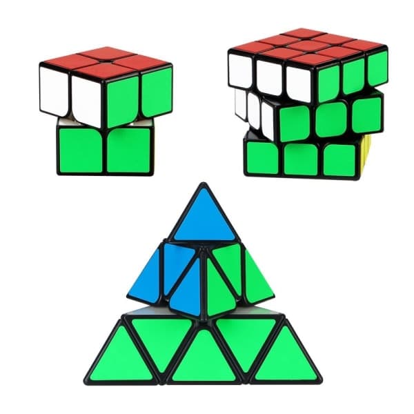 Rubiks Cube Sæt - 3-pak for Uendelig Sjov og Hjerneudvikling