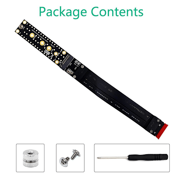 M2 Key-m Till Pcie X4 3.0 Förlängare Nvme Stx Vridning 90 Grader Vinkel