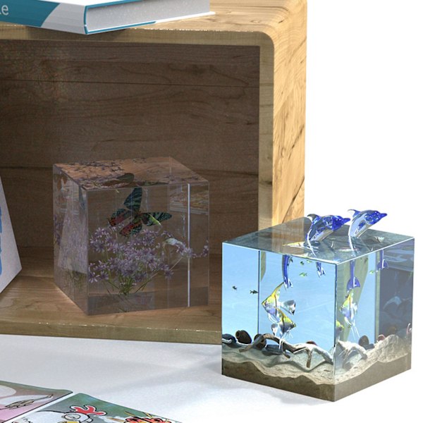 Kube Prøve Bordplade Ornamenter Epoxy Resin Form Håndlavet Hjem
