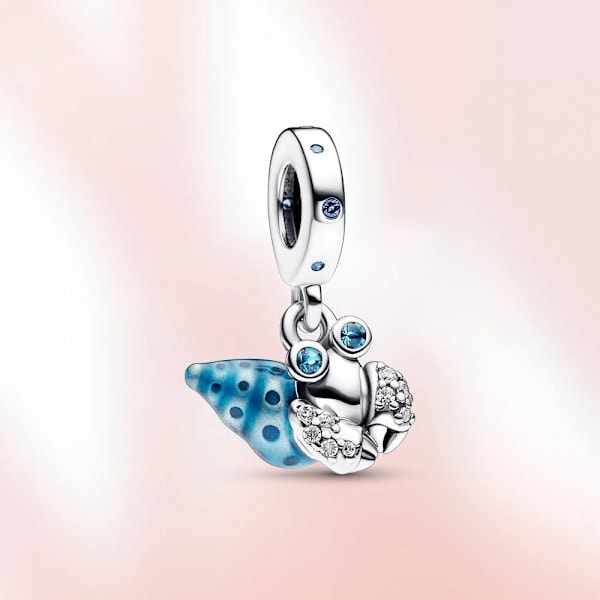 Ny Charm 925 Sterling Sølv Murloc Perle Krabbe Sort Perle Vedhæng Murano Skildpadde Passer Original Pandora Armbånd Kvinder Elsker Gave P392 P392