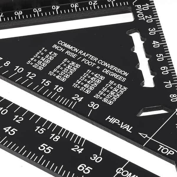 7/12 Tum Aluminiumlegering Triangulär Mätlinjal Träbearbetning