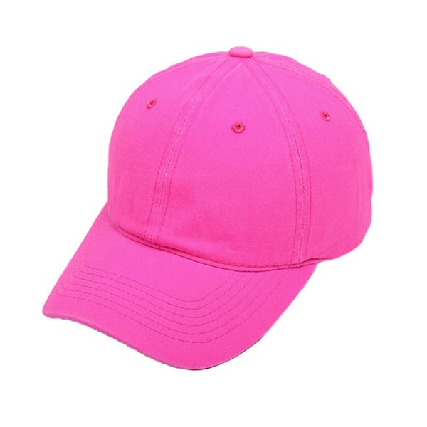 Unisex Lavprofil Bomulds Baseball Kasket Fluorescerende Neon Ensfarvet Co