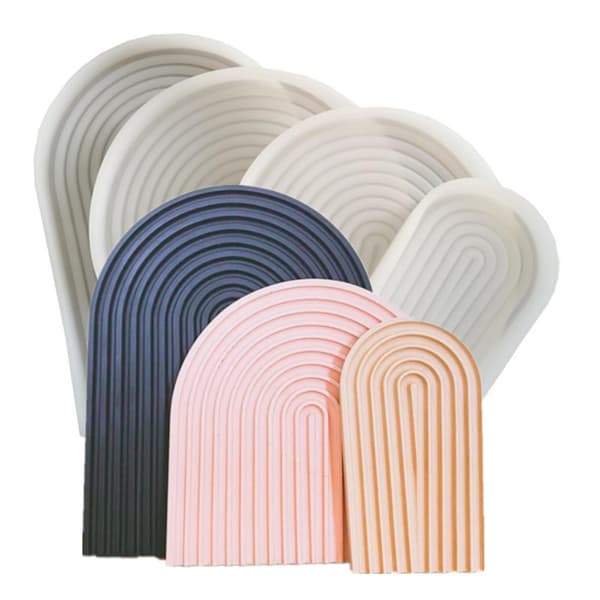 Fruktfat Rund/halv Oval Silikonform Lag Coaster Form For