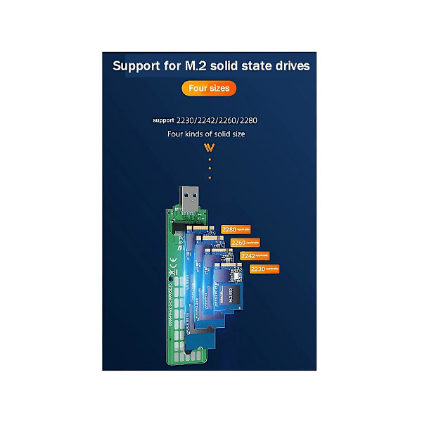 M.2 Nvme Till Pci-e X1 Extern Adapterkort Pcie Adapterkort Des