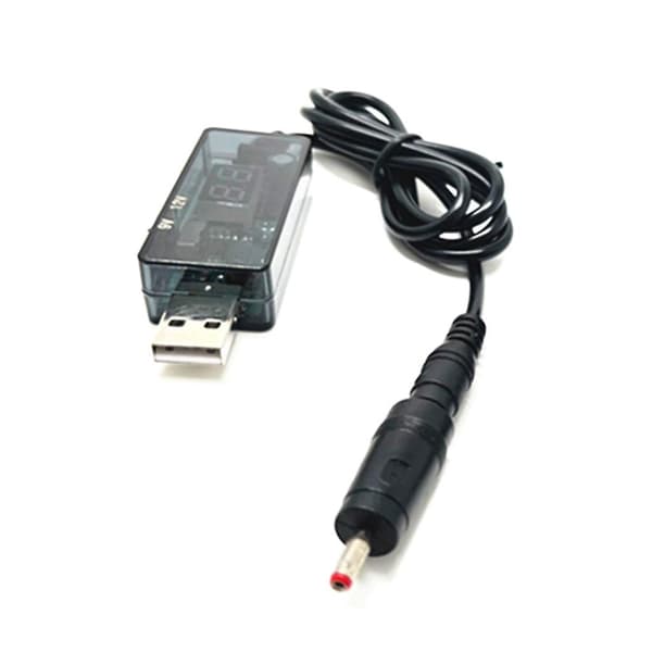 5V - 9V/12V USB - DC 5.5x3.5mm virtalähdekaapeli USB 5.5x2.1mm