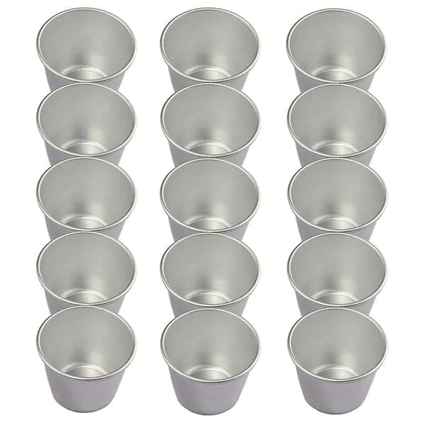 15-pack Puddingformar, Non-Stick Puddingkoppar Äggtartform, Stabila formar för Sött och Salt