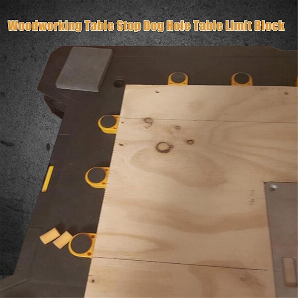 12st Arbetsbänk Peg Bromsstopp Bänkklämma 19mm Dog Träbearbetning