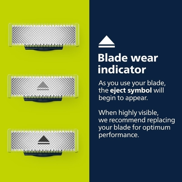 3-pakning barberblader kompatible med Philips Oneblade-erstatning