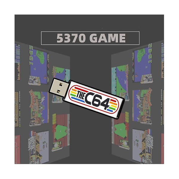 USB-minne för C64 Mini Retrospelkonsol Plug and Play USB-minne U-disk Speldisk med 53