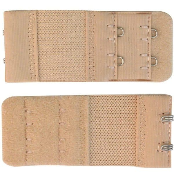 BH-förlängare Dubbla hyskor Vit/Svart/Beige 3-pack