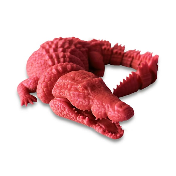 3D-printad Ledad Krokodil Barnleksak Justerbara Leder Djur
