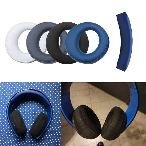 Øreputer Hodebøyle For Gold 7.1 Trådløst Headset Ps-3 Ps-4 0083 Su