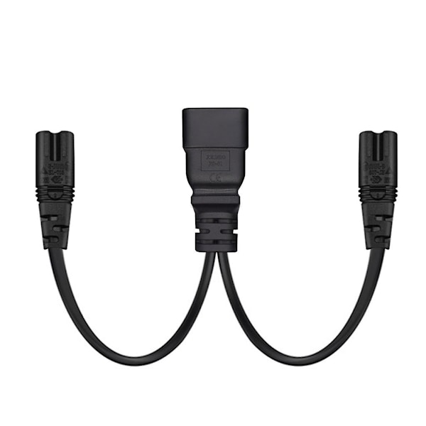 3-stiftskontakt Iec320-c20 Till Iec320-c7+c7 Konverter Adapter Ström