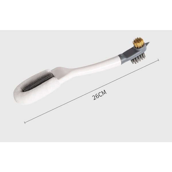 2 stk. Skobørster Skorengjøringsbørste Langt Håndtak Plast Skorens 26cm 2 stk. 2pc