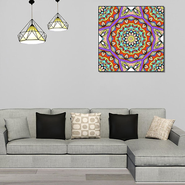 6 kpl DIY 5D Mandala timanttimaalaussarjat täysi pora Reinille