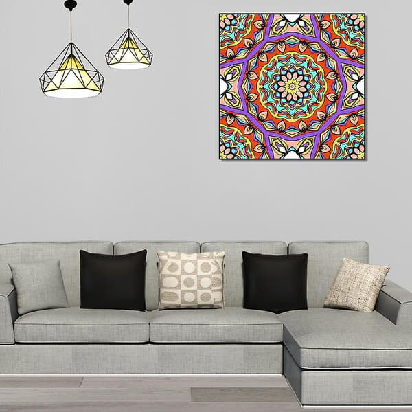 6-pack DIY 5D Mandala Diamantmålningskit Full Drill För Rhine