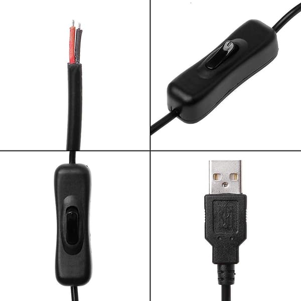 5v Usb 2.0 Hanstik 2 Ben Strøm Strøm Til Dc 5v Usb Strømforsyning