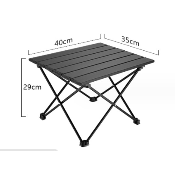 Bärbar Campingbord, Lättvikts Fällbord med Aluminium Bordsskiva och Bärväska, Lätt att bära, Perfekt för Utomhus, Picknick, Matlagning, Strand
