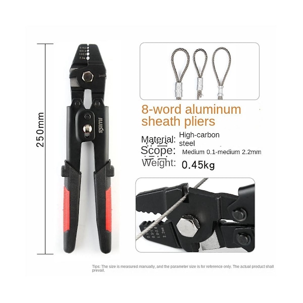 Iws-250 8-muotoinen alumiiniholkki alumiinikiinnike alumiiniklipsi Fi