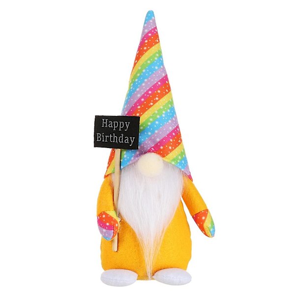 Bursdagsfest Gnome Dekorativ Ansiktsløs Ornament Håndverk