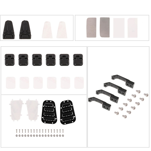 Simuleringsdekor RC Modell Legering Komplett Kit För Hsp 94108 94111 1/