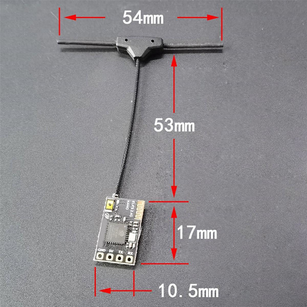 Elrs Nano Rx24 2.4g Mottagare Expresslrs 2400rx Hög Uppdateringsfrekvens