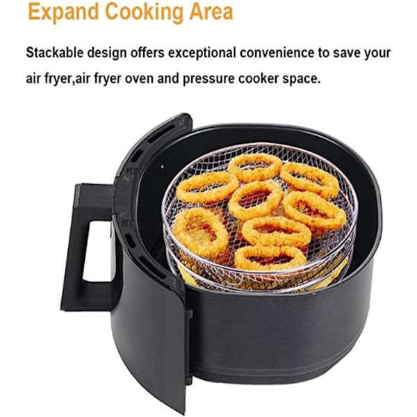 Multifunktionella Airfryer-tillbehör för ugn och tryckkokare, kompatibla med de flesta Airfryers.