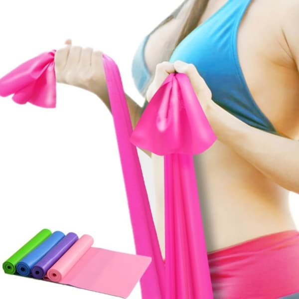 4 st Hög Elastisk Yoga Resistance Bands, Fitness Kroppsskulptering