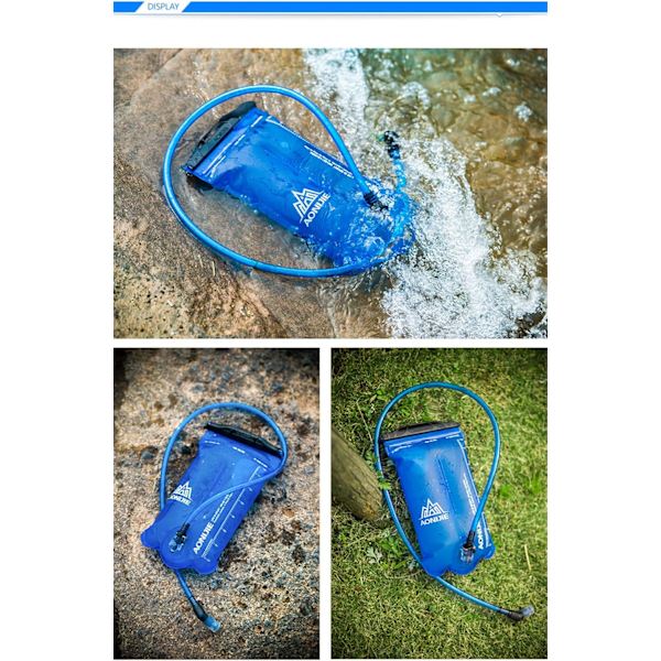 1.5/2/3L Portabel Vattenpåse för Vandring Camping Cykling Ryggsäck 1.5L