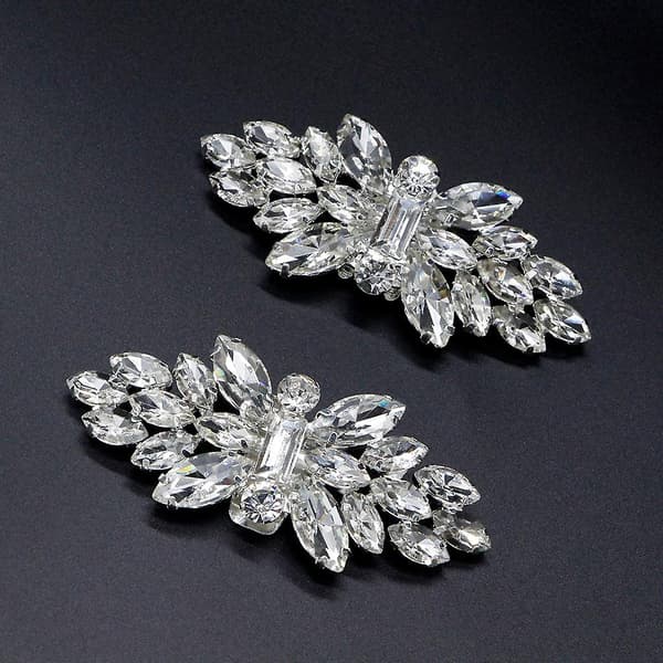 2 Stykker Høyhæl Sko Spenner Elegant For Rhinestone Sko Klips