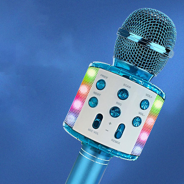 Trådløs Karaoke Mikrofon Bærbar Håndholdt Mikrofon Højttaler Maskine