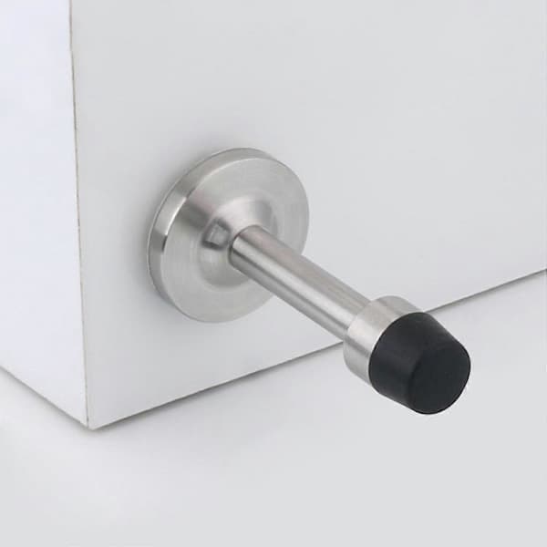 75-150mm Dörrstopp Väggmonterad Anti-kollisionsgummi Två Installationsmetoder Hålfritt Dörrstopp 150mm 150mm