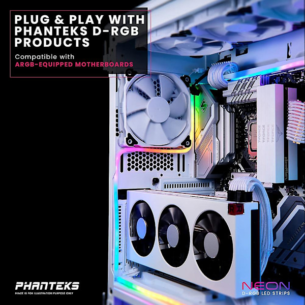M5 RGB Neon Chassiljusremsa ARGB Datorchassidekoration Le