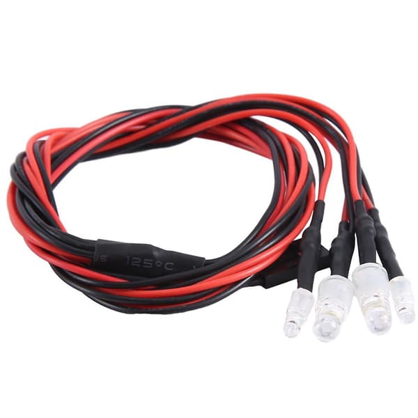4 Rc LED Lys Kit Til 1/10 Rc Bil Lastbil Crawler Rc Model Drift