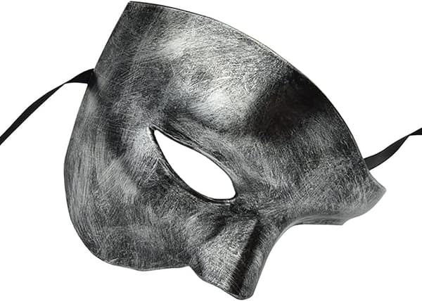 herrmask Naamiaismaski Oopperan Fantom Puolinaamio Silver