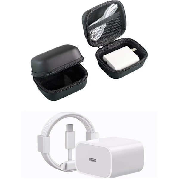 iPhone-laturi - Pikalaturi - Adapteri + Kaapeli 20W USB-C 2m Kaapeli 1+1 Kaapelisarja