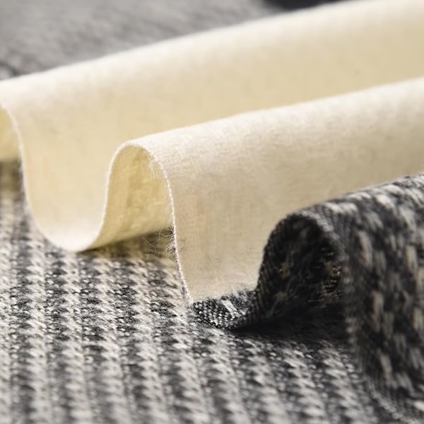 Skjerf for kvinner Skjerf Vinter Tartan Wrap Lang Spinnende Duske Sjal Stola Damer Varmt Skjerf Black+White